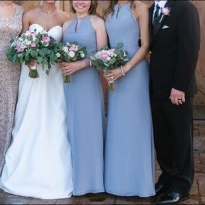 Mori Lee Madeline Gardner sky blue maxi dress